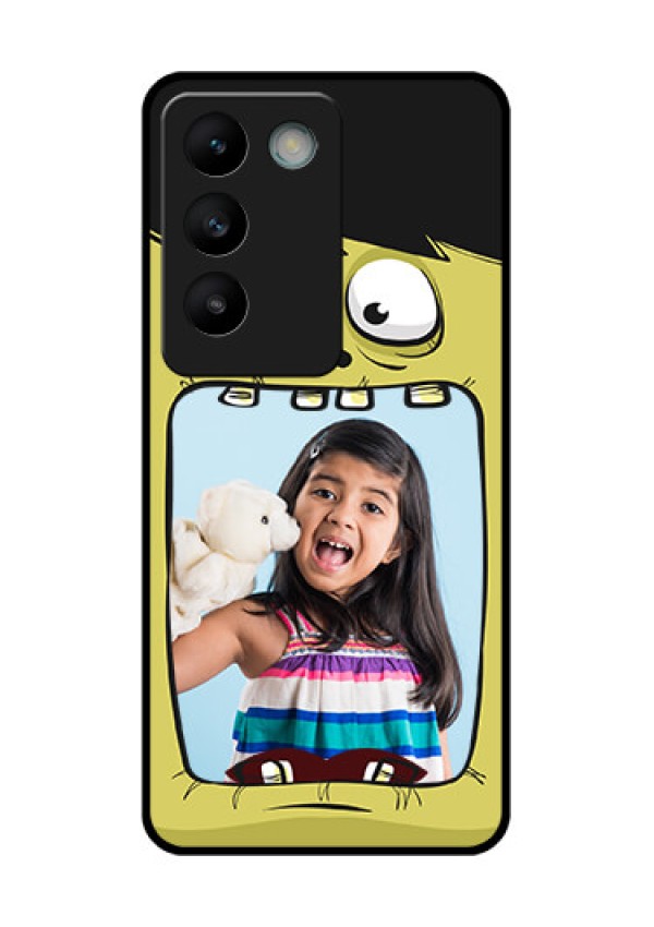Vivo T3 5G Custom Glass Phone CaseCartoon Monster Back Case Design