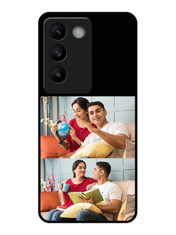 Custom Vivo T3 5G Custom Glass Phone Case2 Images Design