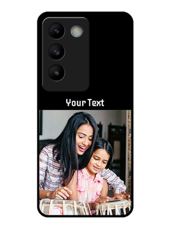 Custom Vivo T3 5G Custom Glass Phone CasePhoto With Name Design