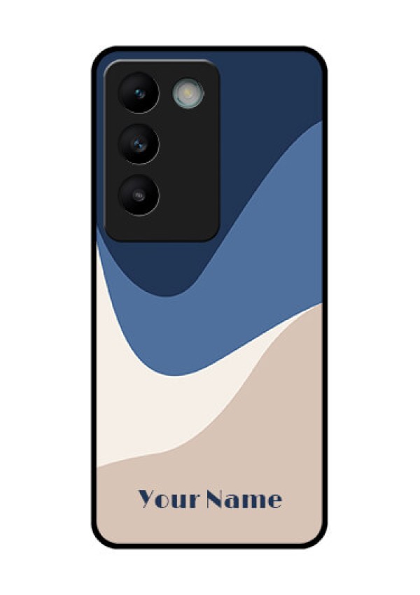 Vivo T3 5G Custom Glass Phone CaseAbstract Drip Art Design