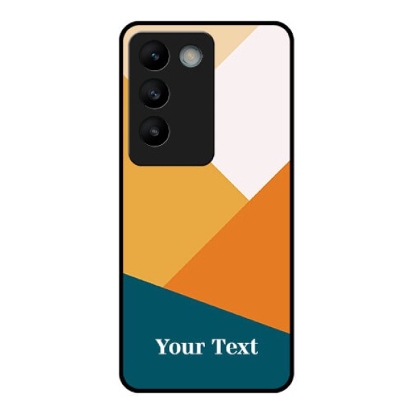 Vivo T3 5G Custom Glass Phone CaseStacked Multi - Colour Design Vivo T3 5G Custom Glass Phone CaseStacked Multi - Colour Design