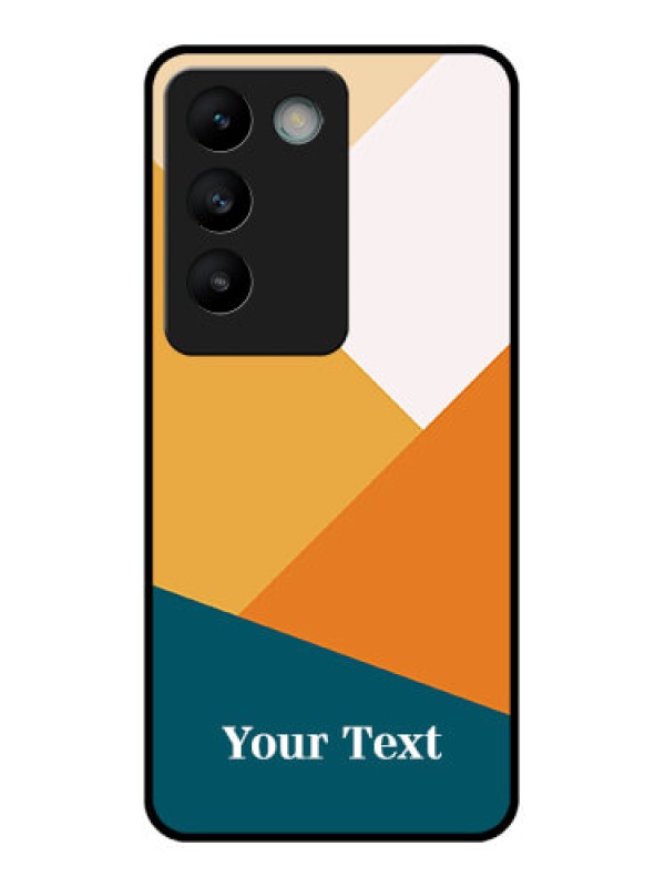 Custom Vivo T3 5G Custom Glass Phone CaseStacked Multi - Colour Design
