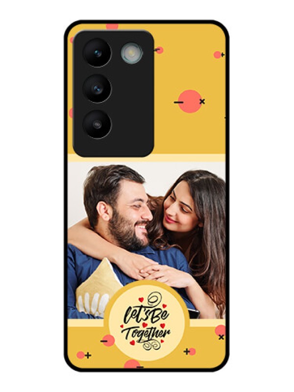 Custom Vivo T3 5G Custom Glass Phone CaseLets Be Together Design