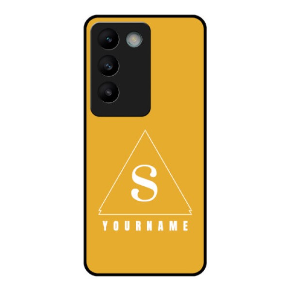 Vivo T3 5G Custom Glass Phone CaseSimple Triangle Design Vivo T3 5G Custom Glass Phone CaseSimple Triangle Design