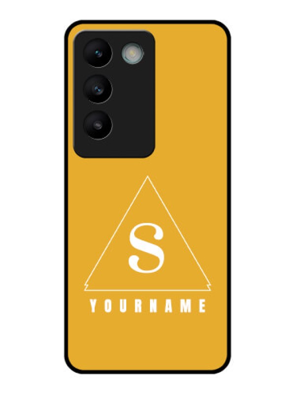 Custom Vivo T3 5G Custom Glass Phone CaseSimple Triangle Design