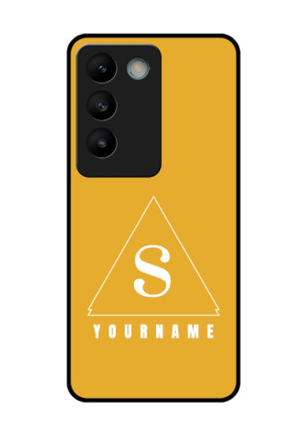 Vivo T3 5G Custom Glass Phone CaseSimple Triangle Design