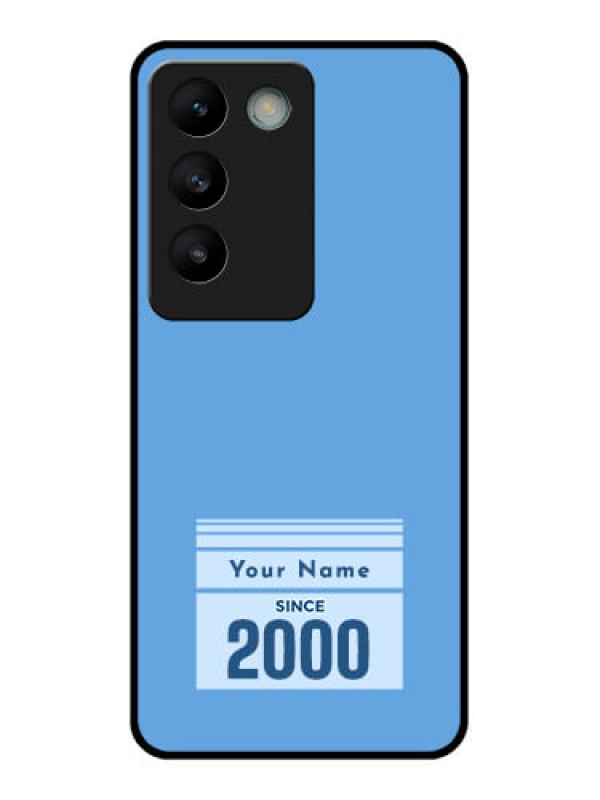 Custom Vivo T3 5G Custom Glass Phone CaseCustom Year Of Birth Design