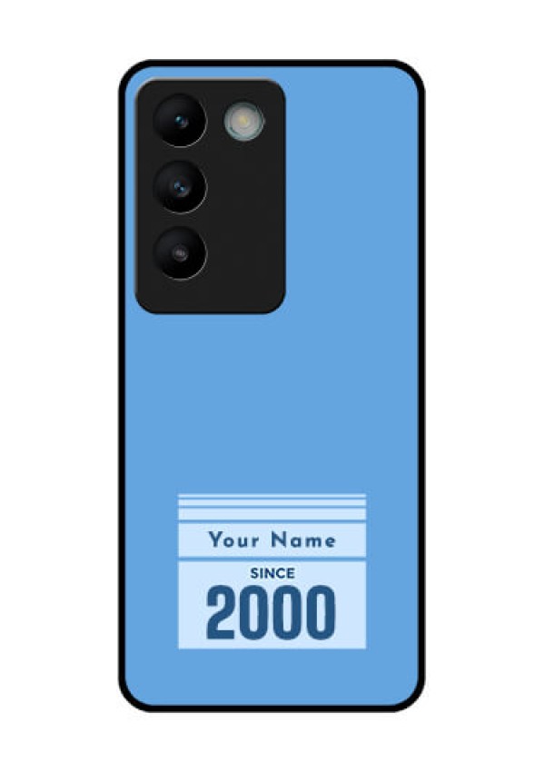 Vivo T3 5G Custom Glass Phone CaseCustom Year Of Birth Design