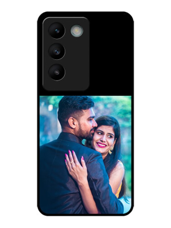 Custom Vivo T3 5G Custom Glass Phone Case - Upload Full Picture With Custom Color Design