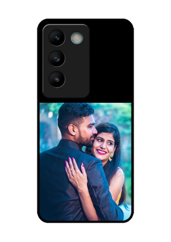 Vivo T3 5G Custom Glass Phone Case - Upload Full Picture With Custom Color Design