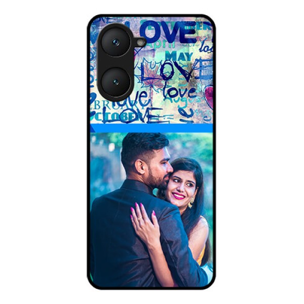 Vivo T3 Lite 5G Custom Glass Phone Case - Colorful Love Design Vivo T3 Lite 5G Custom Glass Phone Case - Colorful Love Design