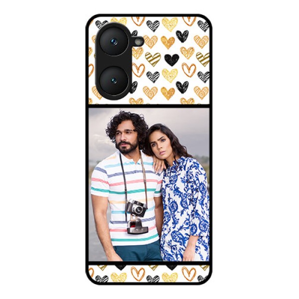 Vivo T3 Lite 5G Custom Glass Phone Case - Love Symbol Design