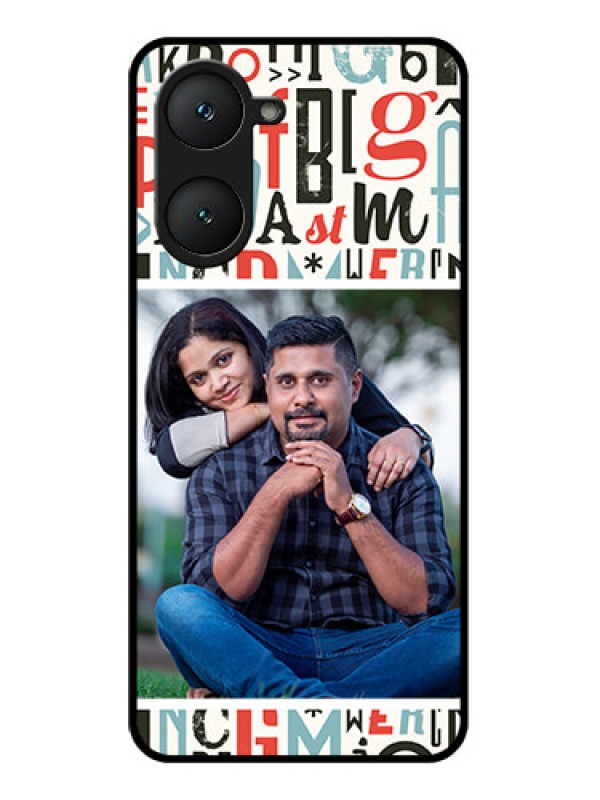 Custom Vivo T3 Lite 5G Custom Glass Phone Case - Alphabet Design