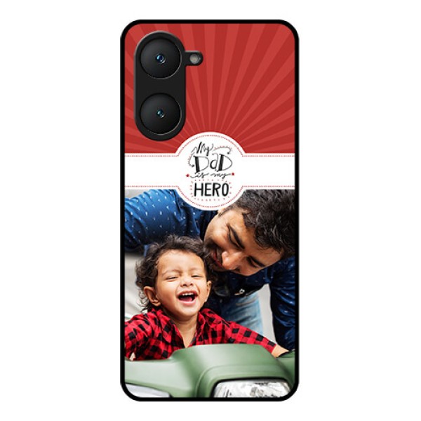 Vivo T3 Lite 5G Custom Glass Phone Case - My Dad Hero Design
