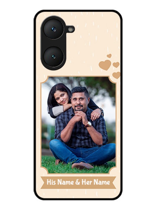 Custom Vivo T3 Lite 5G Custom Glass Phone Case - With Confetti Love Design