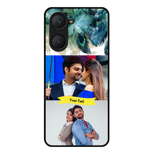 Vivo T3 Lite 5G Custom Glass Phone Case - Image With Boho Peacock Feather Design Vivo T3 Lite 5G Custom Glass Phone Case - Image With Boho Peacock Feather Design