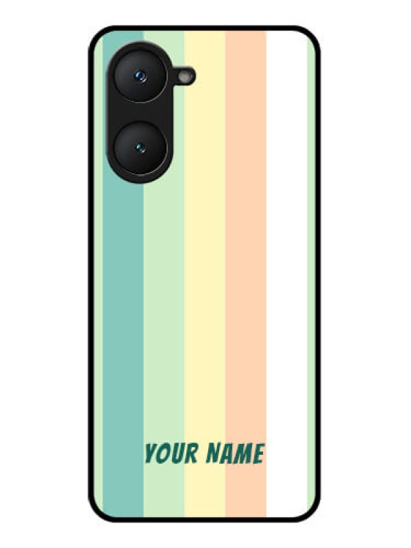 Custom Vivo T3 Lite 5G Custom Glass Phone Case - Multi - Colour Stripes Design