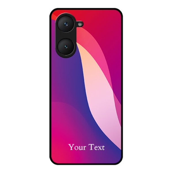 Vivo T3 Lite 5G Custom Glass Phone Case - Digital Abstract Overlap Design