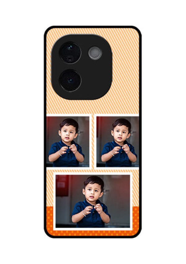 Vivo T3 Pro 5G Custom Glass Phone CaseBulk Photos Upload Design