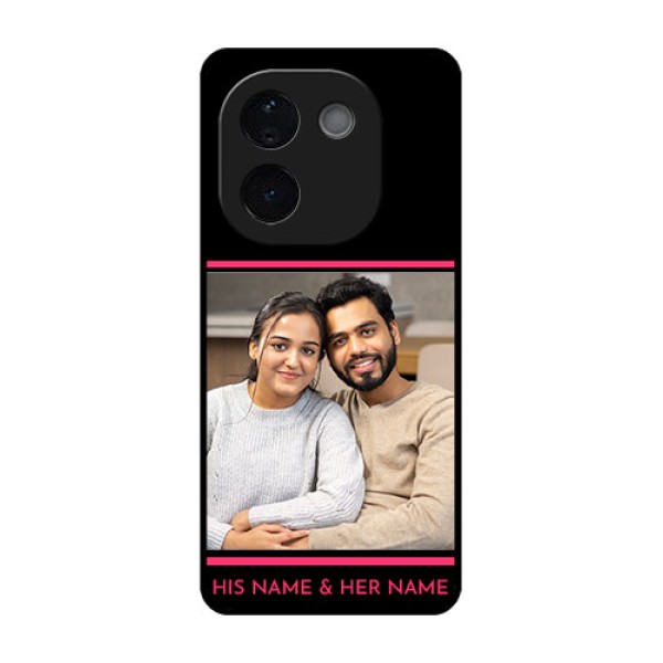 Vivo T3 Pro 5G Custom Glass Phone CaseWith Add Text Design