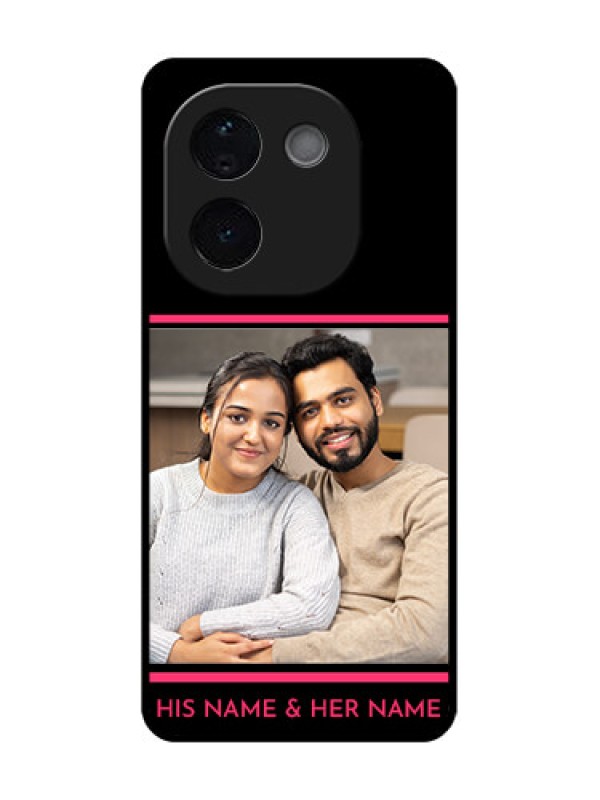 Custom Vivo T3 Pro 5G Custom Glass Phone CaseWith Add Text Design