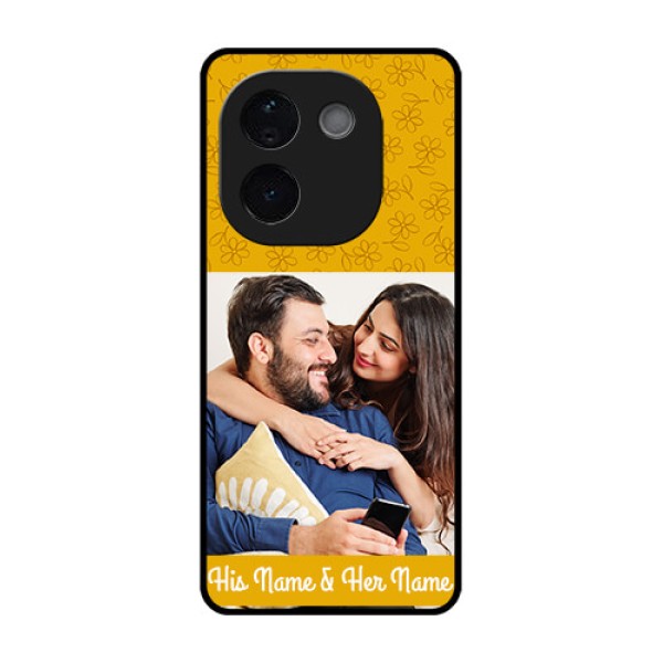 Vivo T3 Pro 5G Custom Glass Phone CaseYellow Floral Design Vivo T3 Pro 5G Custom Glass Phone CaseYellow Floral Design
