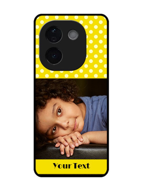 Custom Vivo T3 Pro 5G Custom Glass Phone CaseBright Yellow Case Design