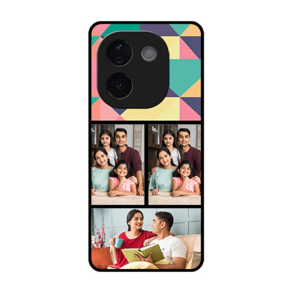 Vivo T3 Pro 5G Custom Glass Phone CaseBulk Pic Upload Design