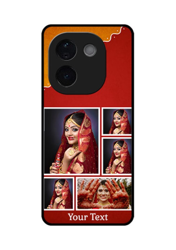 Vivo T3 Pro 5G Custom Glass Phone CaseWedding Pic Upload Design