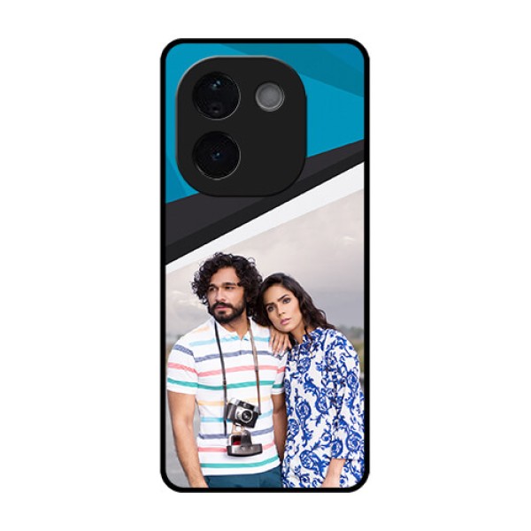 Vivo T3 Pro 5G Custom Glass Phone CaseSimple Pattern Photo Upload Design Vivo T3 Pro 5G Custom Glass Phone CaseSimple Pattern Photo Upload Design