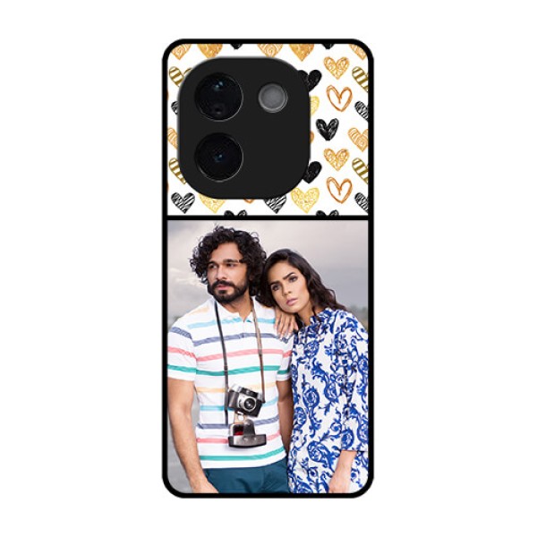 Vivo T3 Pro 5G Custom Glass Phone CaseLove Symbol Design