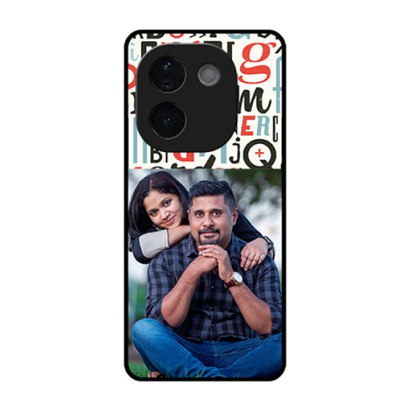 Vivo T3 Pro 5G Custom Glass Phone CaseAlphabet Design