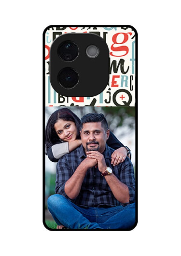Vivo T3 Pro 5G Custom Glass Phone CaseAlphabet Design