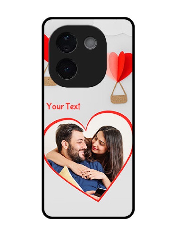 Custom Vivo T3 Pro 5G Custom Glass Phone CaseParachute Love Design