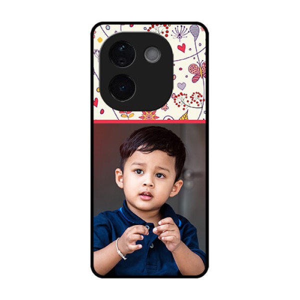 Vivo T3 Pro 5G Custom Glass Phone CasePremium Floral Design