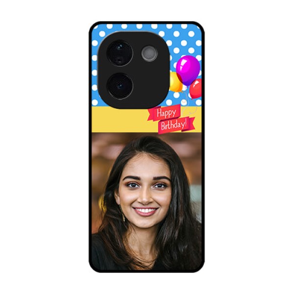 Vivo T3 Pro 5G Custom Glass Phone CaseHappy Birthday Design