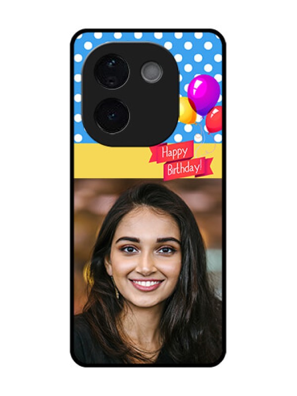 Custom Vivo T3 Pro 5G Custom Glass Phone CaseHappy Birthday Design