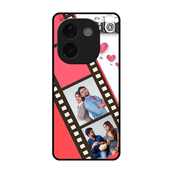 Vivo T3 Pro 5G Custom Glass Phone Case3 Image Holder With Film Reel Vivo T3 Pro 5G Custom Glass Phone Case3 Image Holder With Film Reel