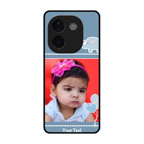 Vivo T3 Pro 5G Custom Glass Phone CaseWith Kids Pattern Design