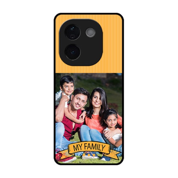 Vivo T3 Pro 5G Custom Glass Phone CaseMy Family Design
