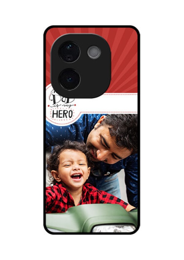 Vivo T3 Pro 5G Custom Glass Phone CaseMy Dad Hero Design