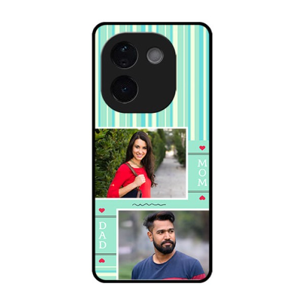 Vivo T3 Pro 5G Custom Glass Phone CaseMom and Dad Pic Design Vivo T3 Pro 5G Custom Glass Phone CaseMom and Dad Pic Design