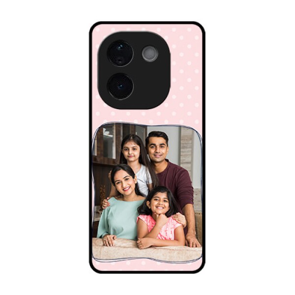 Vivo T3 Pro 5G Custom Glass Phone CaseFamily With Dots Design