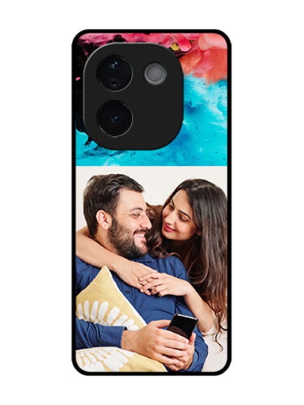 Custom Vivo T3 Pro 5G Custom Glass Phone CaseQuote With Acrylic Painting Design