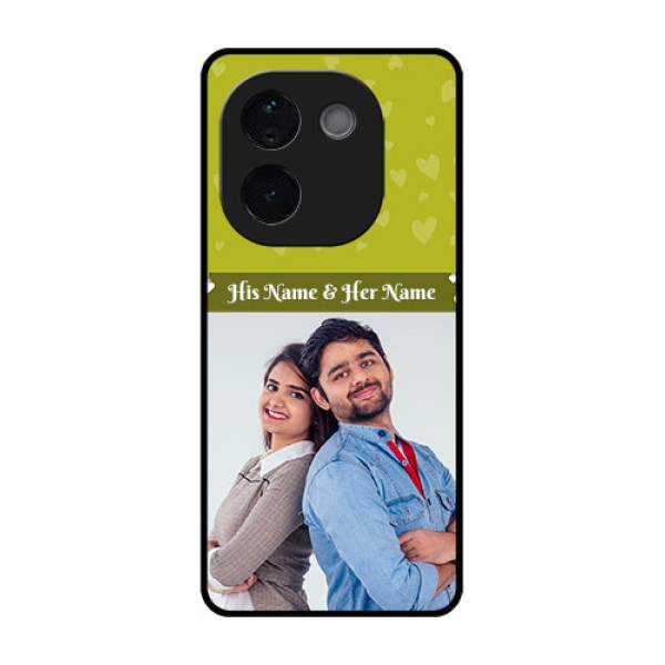Vivo T3 Pro 5G Custom Glass Phone CaseYou and Me Heart Design Vivo T3 Pro 5G Custom Glass Phone CaseYou and Me Heart Design