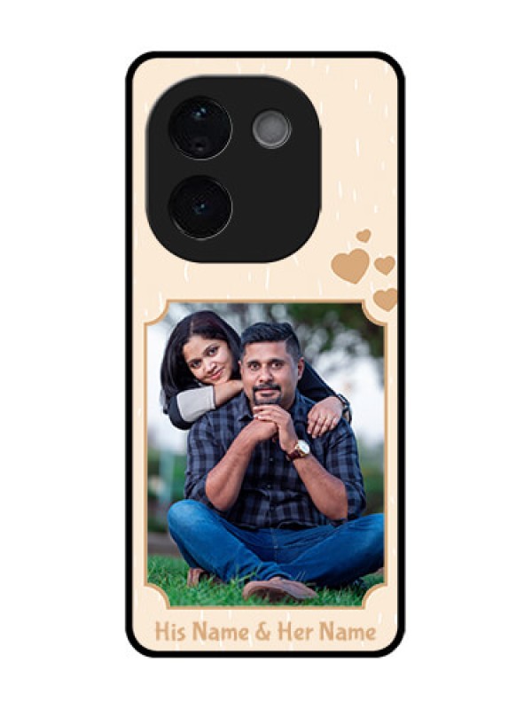 Custom Vivo T3 Pro 5G Custom Glass Phone CaseWith Confetti Love Design