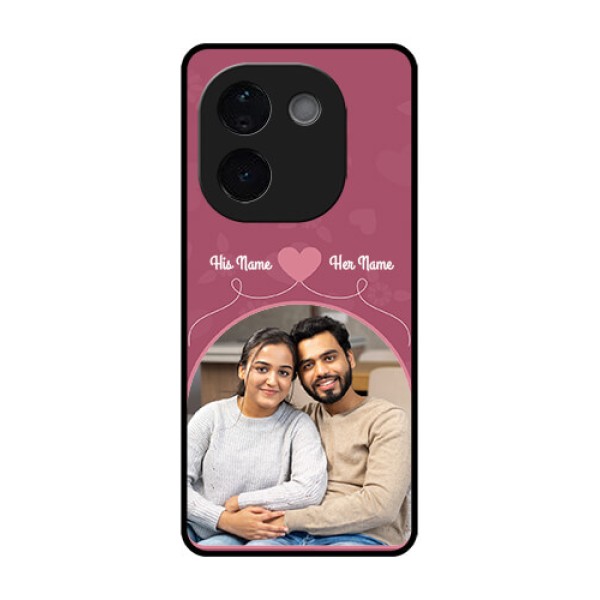 Vivo T3 Pro 5G Custom Glass Phone CaseLove Floral Design