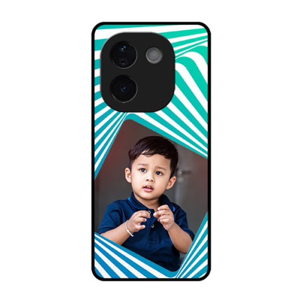 Vivo T3 Pro 5G Custom Glass Phone CaseAbstract Spiral Design