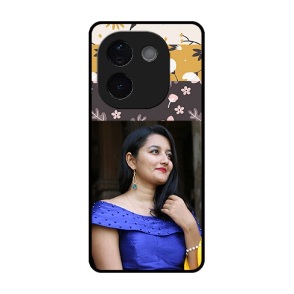 Vivo T3 Pro 5G Custom Glass Phone CaseStylish Floral Design Vivo T3 Pro 5G Custom Glass Phone CaseStylish Floral Design