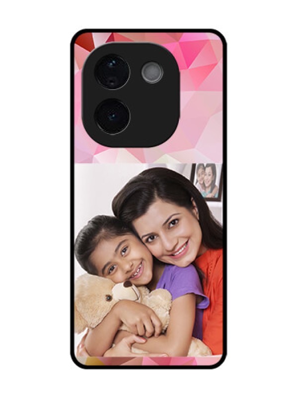 Custom Vivo T3 Pro 5G Custom Glass Phone CaseAbstract Triangle Design